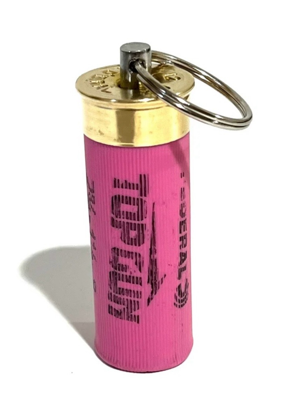 Pink Shell Shotgun Shell Keychain Accessory